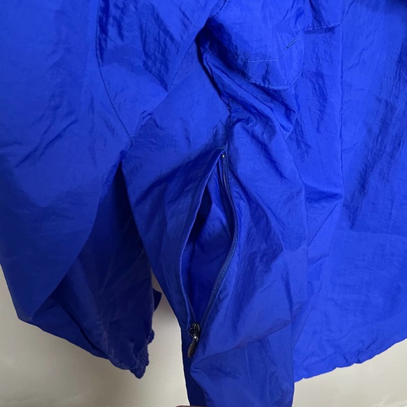 Adidas Full Zip Windbreaker Embroidered Logo Long Sleeve Blue Green XL - Picture 6 of 8